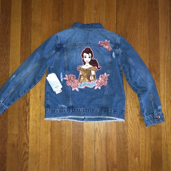 Disney Belle jean jacket w/ gorgeous appliqué - Picture 2 of 8